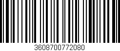 Código de barras (EAN, GTIN, SKU, ISBN): '3608700772080'