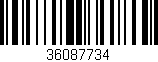 Código de barras (EAN, GTIN, SKU, ISBN): '36087734'