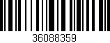 Código de barras (EAN, GTIN, SKU, ISBN): '36088359'