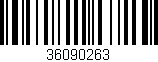Código de barras (EAN, GTIN, SKU, ISBN): '36090263'