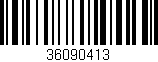 Código de barras (EAN, GTIN, SKU, ISBN): '36090413'