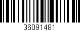 Código de barras (EAN, GTIN, SKU, ISBN): '36091481'