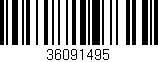 Código de barras (EAN, GTIN, SKU, ISBN): '36091495'