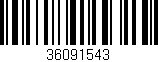 Código de barras (EAN, GTIN, SKU, ISBN): '36091543'