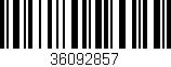 Código de barras (EAN, GTIN, SKU, ISBN): '36092857'