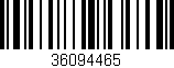 Código de barras (EAN, GTIN, SKU, ISBN): '36094465'