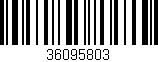 Código de barras (EAN, GTIN, SKU, ISBN): '36095803'