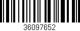 Código de barras (EAN, GTIN, SKU, ISBN): '36097652'