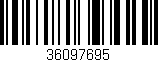 Código de barras (EAN, GTIN, SKU, ISBN): '36097695'