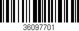 Código de barras (EAN, GTIN, SKU, ISBN): '36097701'
