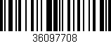 Código de barras (EAN, GTIN, SKU, ISBN): '36097708'