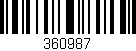Código de barras (EAN, GTIN, SKU, ISBN): '360987'