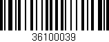 Código de barras (EAN, GTIN, SKU, ISBN): '36100039'