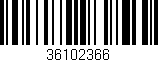 Código de barras (EAN, GTIN, SKU, ISBN): '36102366'