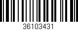 Código de barras (EAN, GTIN, SKU, ISBN): '36103431'