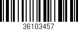 Código de barras (EAN, GTIN, SKU, ISBN): '36103457'