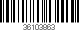 Código de barras (EAN, GTIN, SKU, ISBN): '36103863'