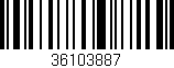 Código de barras (EAN, GTIN, SKU, ISBN): '36103887'