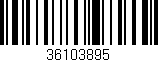 Código de barras (EAN, GTIN, SKU, ISBN): '36103895'