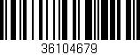 Código de barras (EAN, GTIN, SKU, ISBN): '36104679'