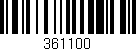 Código de barras (EAN, GTIN, SKU, ISBN): '361100'