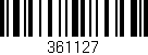 Código de barras (EAN, GTIN, SKU, ISBN): '361127'