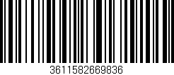 Código de barras (EAN, GTIN, SKU, ISBN): '3611582669836'