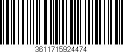 Código de barras (EAN, GTIN, SKU, ISBN): '3611715924474'