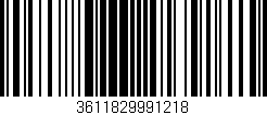 Código de barras (EAN, GTIN, SKU, ISBN): '3611829991218'