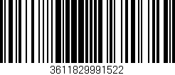 Código de barras (EAN, GTIN, SKU, ISBN): '3611829991522'