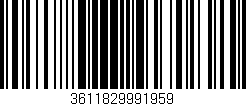 Código de barras (EAN, GTIN, SKU, ISBN): '3611829991959'