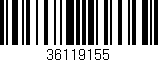 Código de barras (EAN, GTIN, SKU, ISBN): '36119155'