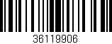 Código de barras (EAN, GTIN, SKU, ISBN): '36119906'