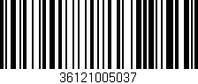 Código de barras (EAN, GTIN, SKU, ISBN): '36121005037'