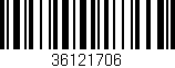 Código de barras (EAN, GTIN, SKU, ISBN): '36121706'