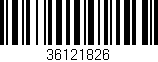 Código de barras (EAN, GTIN, SKU, ISBN): '36121826'