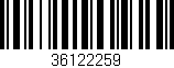 Código de barras (EAN, GTIN, SKU, ISBN): '36122259'