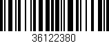 Código de barras (EAN, GTIN, SKU, ISBN): '36122380'