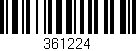 Código de barras (EAN, GTIN, SKU, ISBN): '361224'