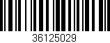 Código de barras (EAN, GTIN, SKU, ISBN): '36125029'