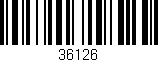 Código de barras (EAN, GTIN, SKU, ISBN): '36126'