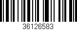 Código de barras (EAN, GTIN, SKU, ISBN): '36126583'