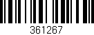 Código de barras (EAN, GTIN, SKU, ISBN): '361267'