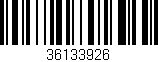 Código de barras (EAN, GTIN, SKU, ISBN): '36133926'