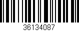 Código de barras (EAN, GTIN, SKU, ISBN): '36134087'
