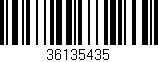 Código de barras (EAN, GTIN, SKU, ISBN): '36135435'