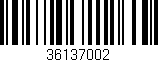 Código de barras (EAN, GTIN, SKU, ISBN): '36137002'