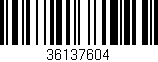 Código de barras (EAN, GTIN, SKU, ISBN): '36137604'