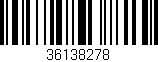 Código de barras (EAN, GTIN, SKU, ISBN): '36138278'