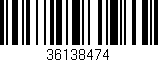 Código de barras (EAN, GTIN, SKU, ISBN): '36138474'